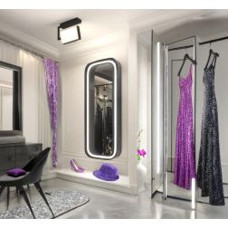 KUBI APPLIQUE PLAFONIERA ORIENTABILE BIEMISSIONE LED 19W LUCE CCT 3000K-4000K ALLUMINIO 3 COLORI 2