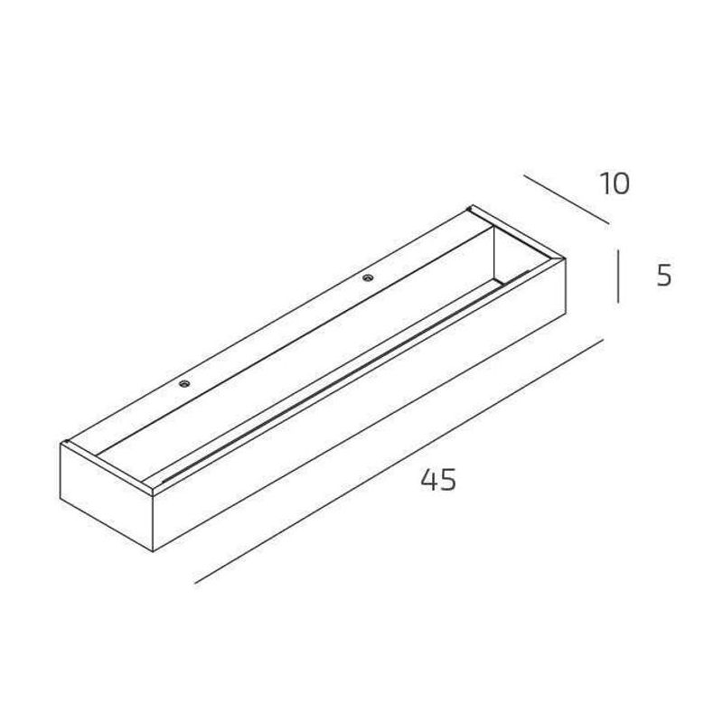 BIOS APPLIQUE CM 45 IN ALLUMINIO 11 COLORI CON LED 18W LUCE CCT 3000K-4000K MODERNA