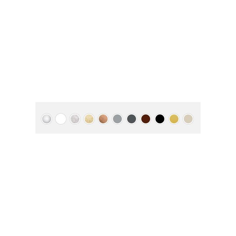 BIOS APPLIQUE CM 30 CON DIFFUSORE LED 12W LUCE CCT 3000K-4000K IN ALLUMINIO 11 COLORI MODERNA