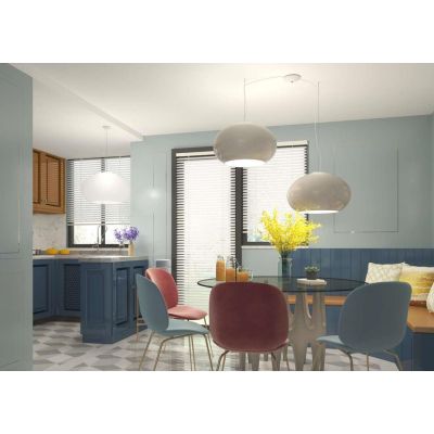 CASPER SOSPENSIONE SINGOLA IN VETRO BIANCO O TORTORA D42 CM E D55 CM MODERNA LAMPADINE ATTACCO E27