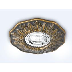 FARETTO DA INCASSO PER INTERNI IN GESSO DECORATO FINITURE BIANCO BRUNITO O OTTONE CRISTALENSI - Cristalensi Shop Online 2