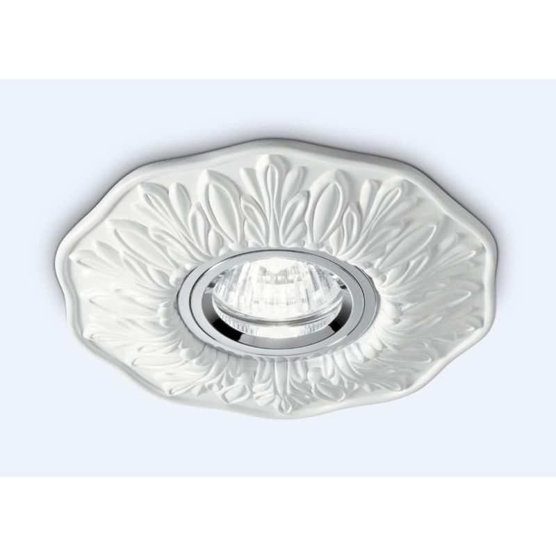 FARETTO DA INCASSO PER INTERNI IN GESSO DECORATO FINITURE BIANCO BRUNITO O OTTONE CRISTALENSI - Cristalensi Shop Online