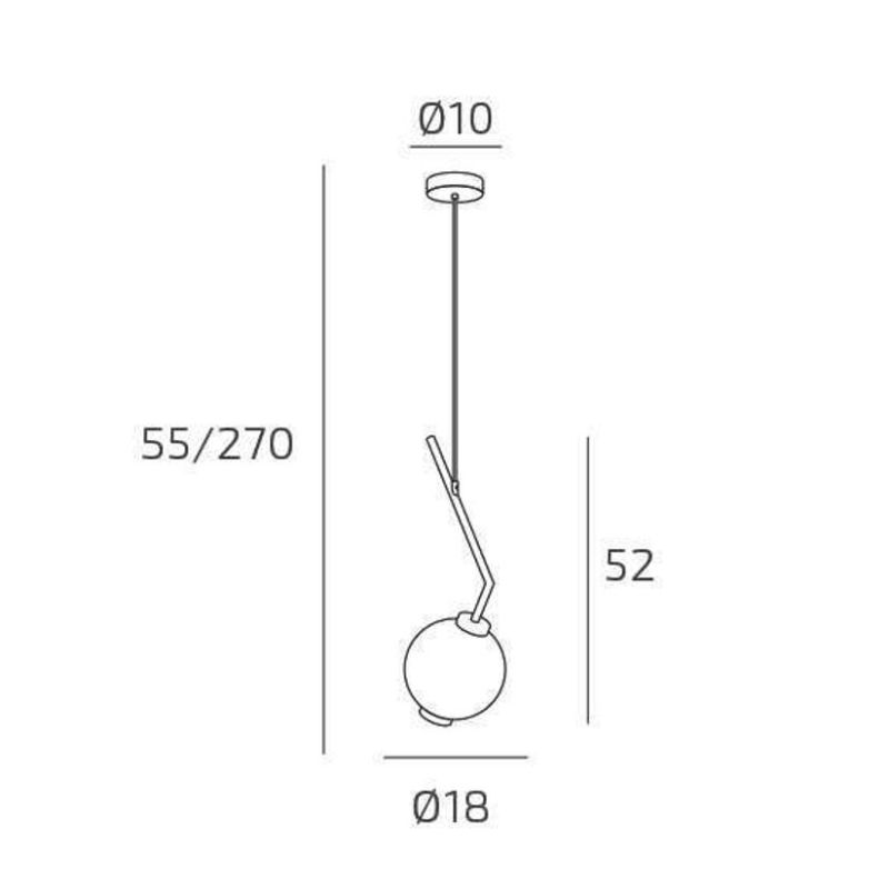 V-LINE SOSPENSIONE SINGOLA ORIGINALE E MODERNA METALLO NERO O SABBIA CON VETRI COLORATI LAMPADINA ATTACCO E27
