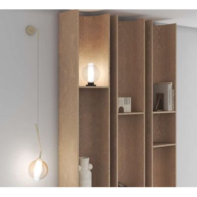 V-LINE LAMPADA DA TAVOLO ROTONDA IN METALLO NERO O SABBIA CON VETRI COLORATI LAMPADINA ATTACCO E27