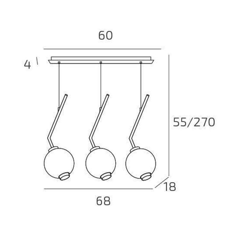 V-LINE SOSPENSIONE 3 LUCI RETTANGOLARE NERA O SABBIA CON VETRI COLORATI LAMPADINE E27 ORIGINALE E MODERNA