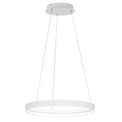 MALIKA SOSPENSIONE CON ANELLO D58 CM E D77 CM LED INTEGRATO BIANCO O ORO CCT 3000-4000-6000K MODERNA