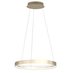 MALIKA SOSPENSIONE CON ANELLO D58 CM E D77 CM LED INTEGRATO BIANCO O ORO CCT 3000-4000-6000K MODERNA 2