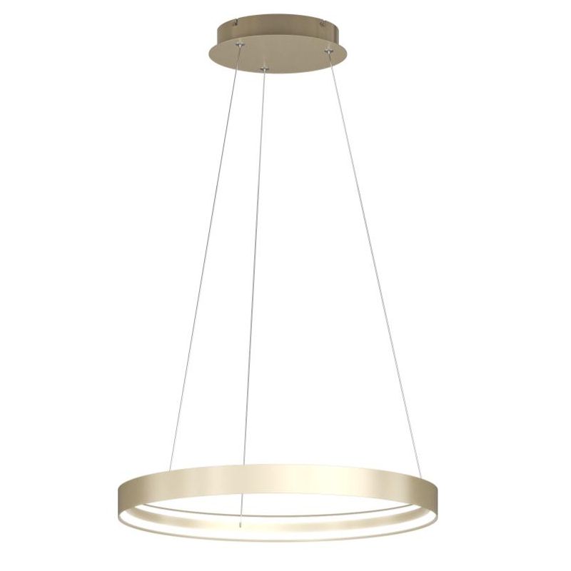 MALIKA SOSPENSIONE CON ANELLO D58 CM E D77 CM LED INTEGRATO BIANCO O ORO CCT 3000-4000-6000K MODERNA