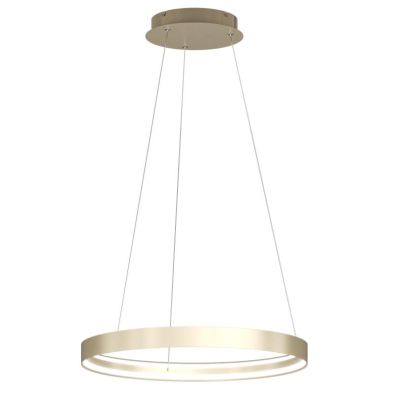 MALIKA SOSPENSIONE CON ANELLO D58 CM E D77 CM LED INTEGRATO BIANCO O ORO CCT 3000-4000-6000K MODERNA