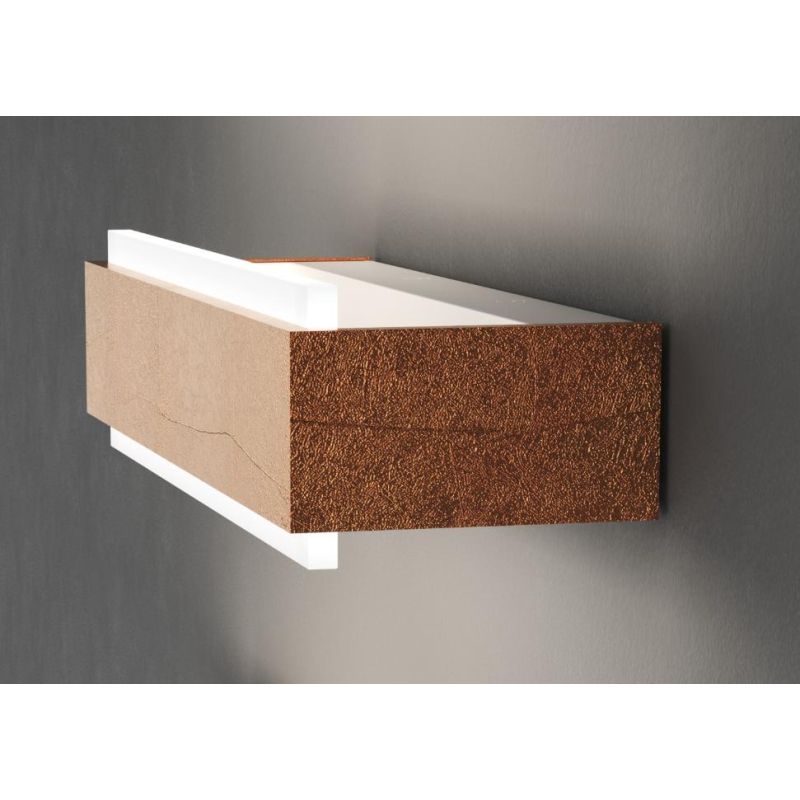BIOS APPLIQUE CM 45 CON DIFFUSORE LED 18W LUCE CCT 3000K-4000K IN ALLUMINIO 11 COLORI MODERNA