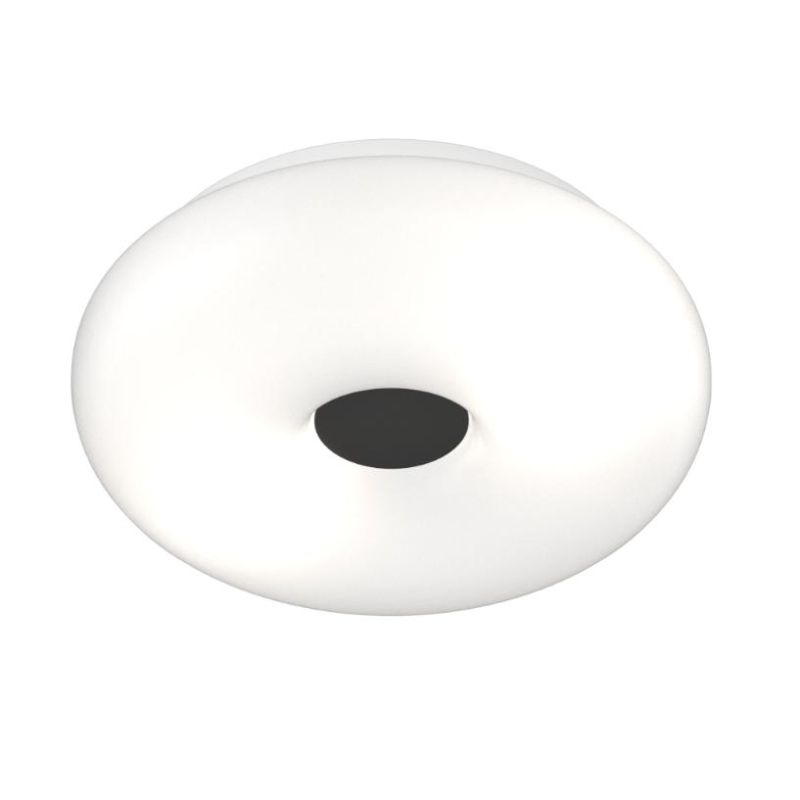 BENNY APPLIQUE PLAFONIERA IN VETRO SOFFIATO BIANCO 3 MISURE DESIGN MODERNO LAMPADINE ATTACCO E27