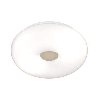 BENNY APPLIQUE PLAFONIERA IN VETRO SOFFIATO BIANCO 3 MISURE DESIGN MODERNO LAMPADINE ATTACCO E27