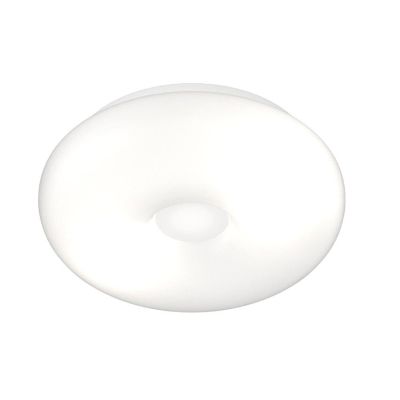 BENNY APPLIQUE PLAFONIERA IN VETRO SOFFIATO BIANCO 3 MISURE DESIGN MODERNO LAMPADINE ATTACCO E27