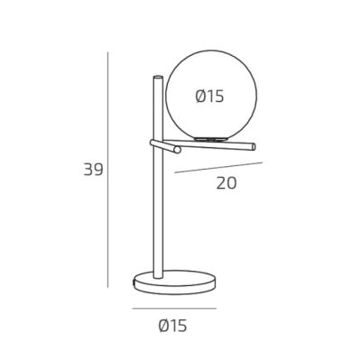 LAMPADA DA TAVOLO MODERNA IN METALLO NERO O SABBIA E DIFFUSORE BIANCO LAMPADINA ATTACCO E27