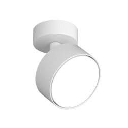 EDRA FARETTO ROTONDO ORIENTABILE METALLO NERO, BIANCO E SABBIA LAMPADINA ATTACCO GX53