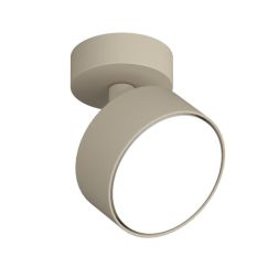 EDRA FARETTO ROTONDO ORIENTABILE METALLO NERO, BIANCO E SABBIA LAMPADINA ATTACCO GX53 2