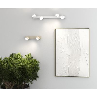 EDRA FARETTO ORIENTABILE 4 LUCI METALLO NERO, BIANCO E SABBIA LAMPADINE ATTACCO GX53