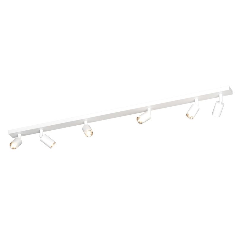ISLA MICRO BINARIO 6 LUCI CON SPOT ORIENTABILI METALLO NERO, BIANCO E SABBIA LAMPADINE ATTACCO GU10