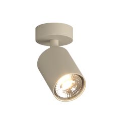 KORA SPOT ORIENTABILE IN METALLO NERO, BIANCO E SABBIA MODERNO CON LAMPADINA ATTACCO GU10 2