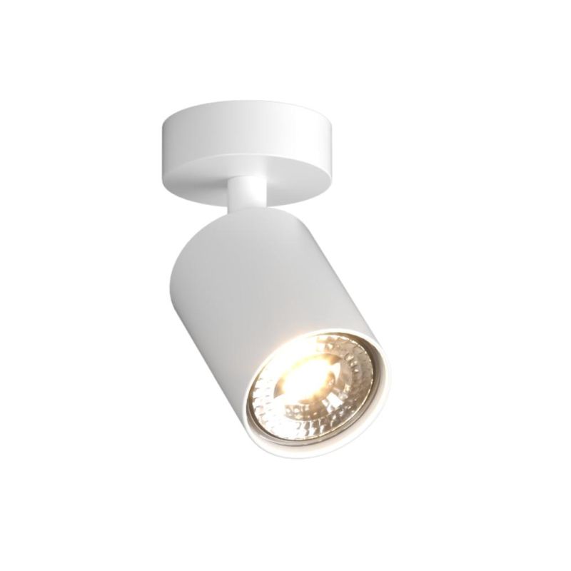 KORA SPOT ORIENTABILE IN METALLO NERO, BIANCO E SABBIA MODERNO CON LAMPADINA ATTACCO GU10