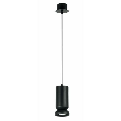 LILIUM SOSPENSIONE SINGOLA  A CILINDRO SVASATO METALLO ORO O NERO DESIGN MODERNO LAMPADINA GU10