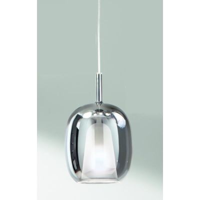 THELMA SOSPENSIONE SINGOLA D19 CM IN VETRO SOFFIATO TRASPARENTE, FUME O AMBRA  DESIGN MODERNO