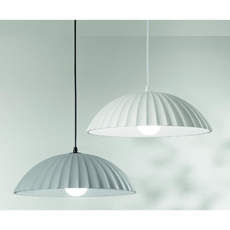 RUSTIC SOSPENSIONE SINGOLA IN CEMENTO DIAMETRO CM 50 BIANCO, RUGGINE O CEMENTO STILE VINTAGE