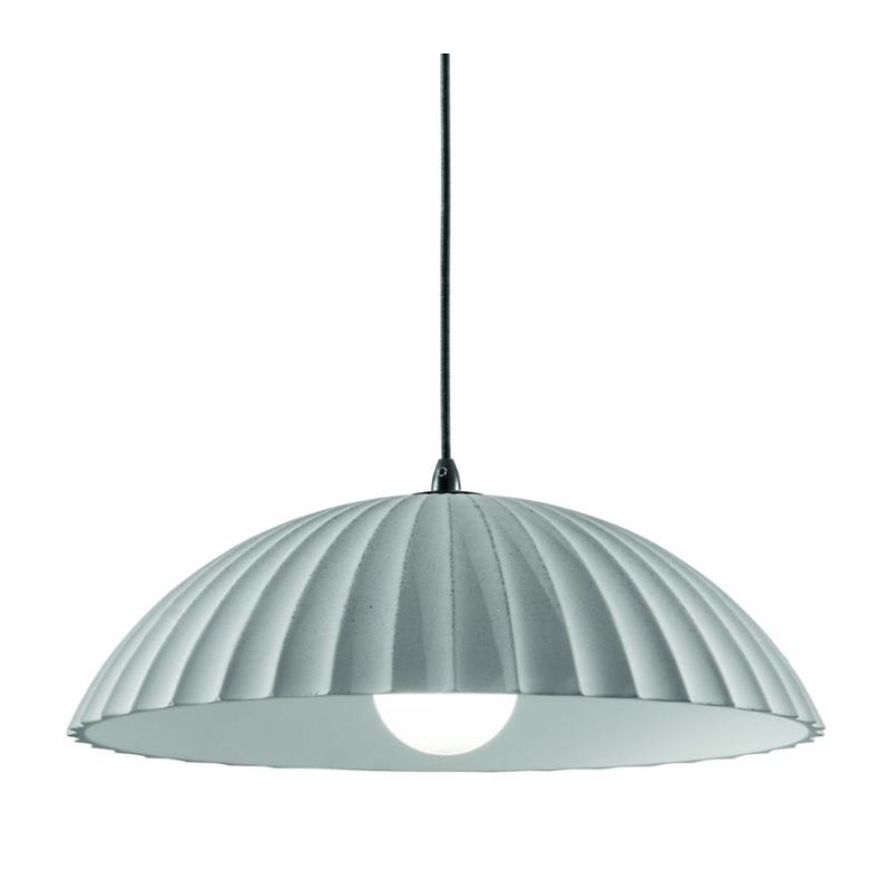 RUSTIC SOSPENSIONE SINGOLA IN CEMENTO DIAMETRO CM 50 BIANCO, RUGGINE O CEMENTO STILE VINTAGE