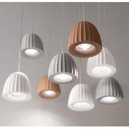 CONCRETE PICCOLA SOSPENSIONE SINGOLA IN CEMENTO D10.5 CM BIANCO, RUGGINE O CEMENTO STILE VINTAGE 2