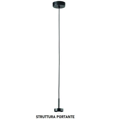 EKOS SOSPENSIONE SINGOLA CON DIFFUSORE IN VETRO COLORARO D15 CM LED 6W LUCE 3000K MODERNA