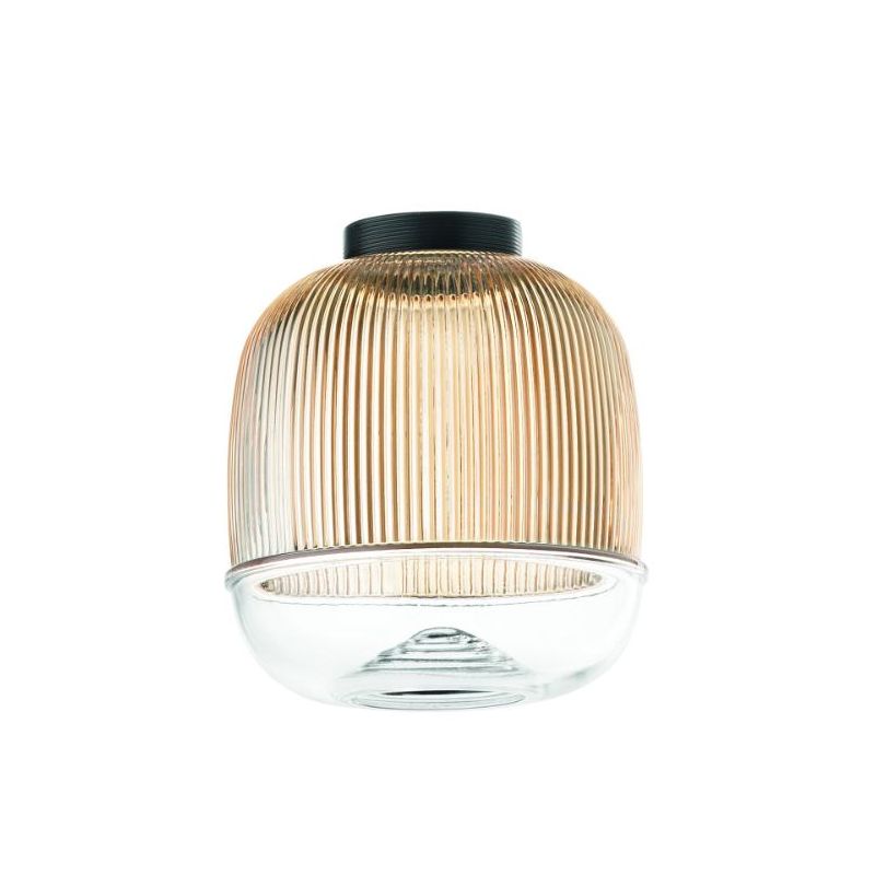 EKOS SOSPENSIONE SINGOLA CON DIFFUSORE IN VETRO COLORARO D15 CM LED 6W LUCE 3000K MODERNA