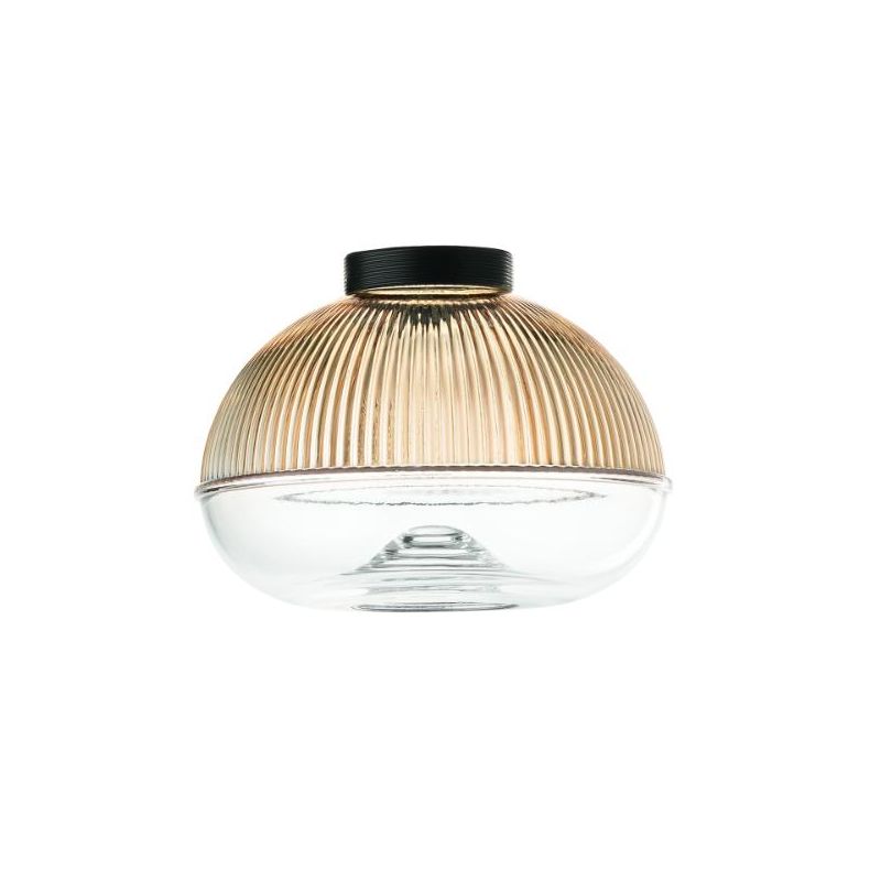 EKOS SOSPENSIONE SINGOLA CON DIFFUSORE IN VETRO COLORATO D18 CM LED 6W LUCE 3000K MODERNA
