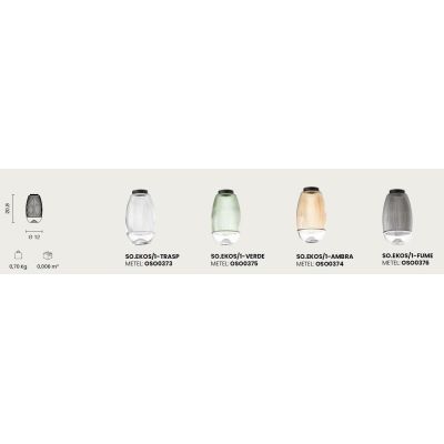 EKOS LAMPADARIO A SOSPENSIONE ROTONDO 3 LUCI DIFFUSORI IN VETRO COLORATO LED 18W LUCE 3000K MODERNO
