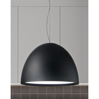 CUPOLA LAMPADARIO A SOSPENSIONE D60 CM LED 50W LUCE 3000K ALLUMINIO BIANCO, NERO O TERRA MODERNO