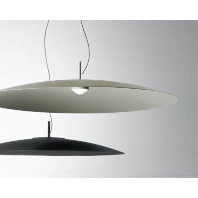 ELLE LAMPADARIO A SOSPENSIONE D90 CM LED 18W LUCE 3000K ALLUMINIO VERDE, NERO O TERRA MODERNO
