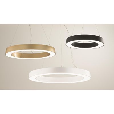 GLOBUS LAMPADARIO A SOSPENSIONE AD ANELLO 3 MISURE LED DIMMERABILE LUCE CCT 3000K-4000K 3 COLORI