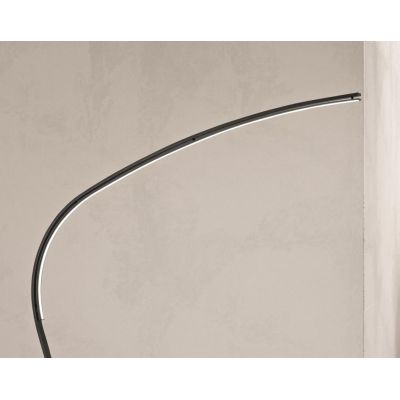STYLE PIANTANA AD ARCO H217 CM IN METALLO NERO O ORO LED 36W LUCE 3000K DIMMERABILE