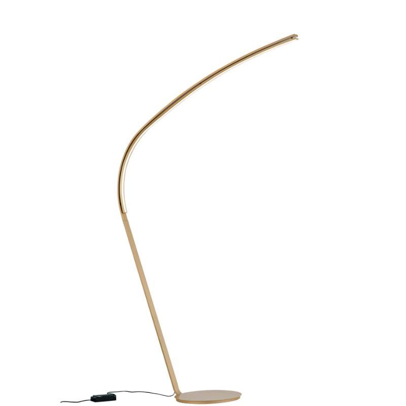 STYLE PIANTANA AD ARCO H217 CM IN METALLO NERO O ORO LED 36W LUCE 3000K DIMMERABILE