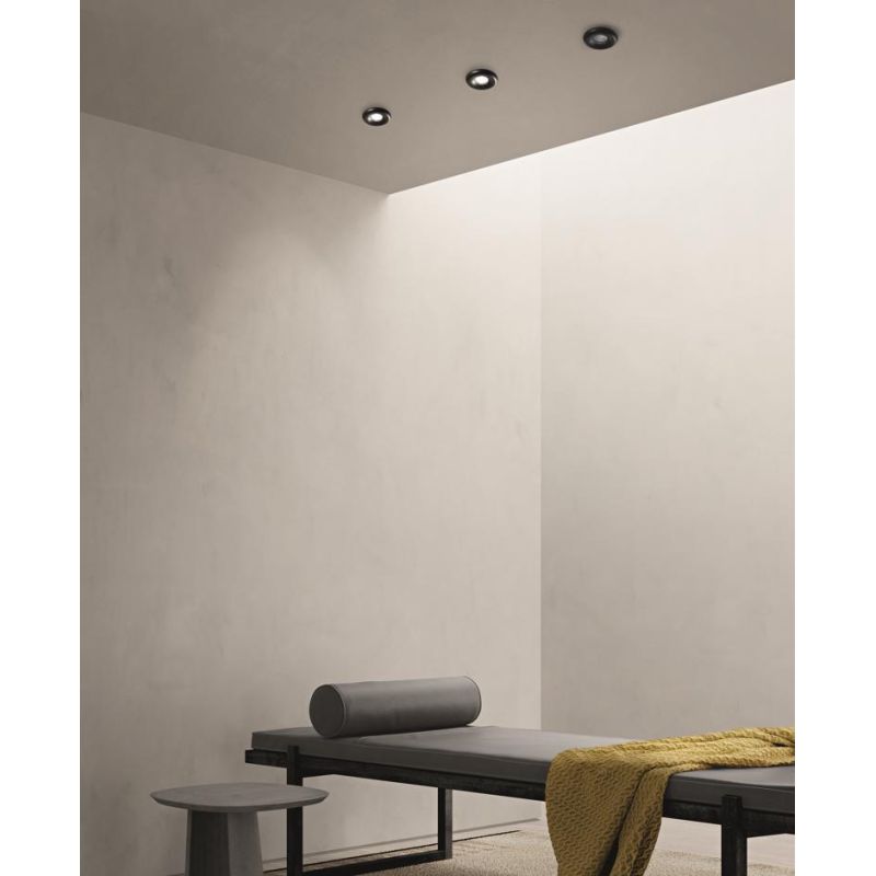 LAMPO FARETTO DA INCASSO IN ALLUMINIO 4 COLORI D9,8 CM CON PORTALAMPADA GU10 MODERNO