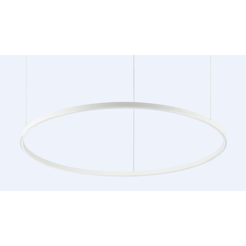 SOSPENSIONE MODERNA FORMA CIRCOLARE DIAMETRO CM 90 LED INTEGRATO 55W LUCE 3000K-4000K BIANCO O NERO CRISTALENSI - Cristalensi Sh