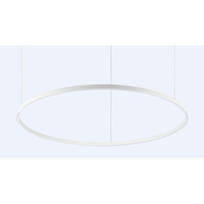 SOSPENSIONE MODERNA FORMA CIRCOLARE DIAMETRO CM 90 LED INTEGRATO 55W LUCE 3000K-4000K BIANCO O NERO CRISTALENSI - Cristalensi Sh