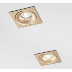 GIBO FARETTO DA INCASSO QUADRATO IN ALLUMINIO 3 COLORI CON PORTALAMPADA GU10 MODERNO