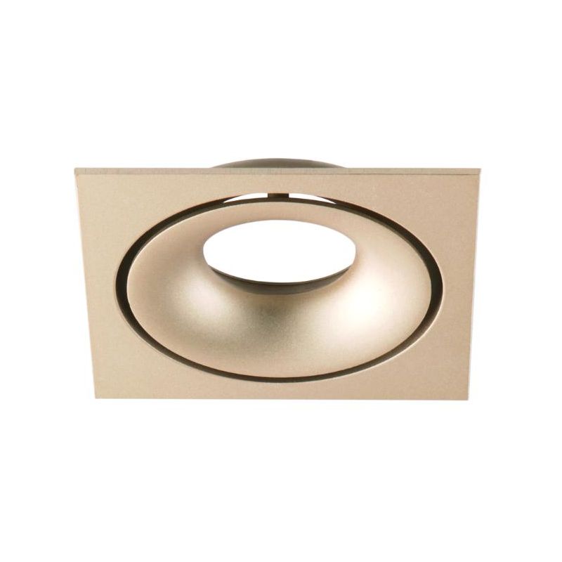 GIBO FARETTO DA INCASSO QUADRATO IN ALLUMINIO 3 COLORI CON PORTALAMPADA GU10 MODERNO