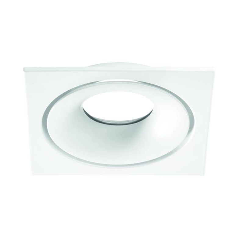 GIBO FARETTO DA INCASSO QUADRATO IN ALLUMINIO 3 COLORI CON PORTALAMPADA GU10 MODERNO