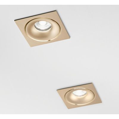 GIBO FARETTO DA INCASSO QUADRATO IN ALLUMINIO 3 COLORI CON PORTALAMPADA GU10 MODERNO