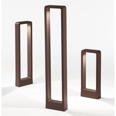 NATURE PALO DA ESTERNI IN 3 MISURE IP65 LED INTEGRATO LUCE 4000K ALLUMINIO NERO O CORTEN DESIGN MODERNO