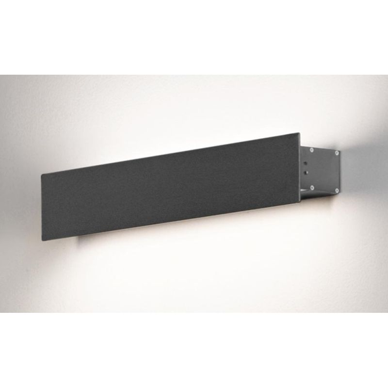 SIMBA APPLIQUE DA ESTERNO 2 MISURE IP65 LED LUCE 4000K BIEMISSIONE CORTEN O ANTRACITE MODERNA