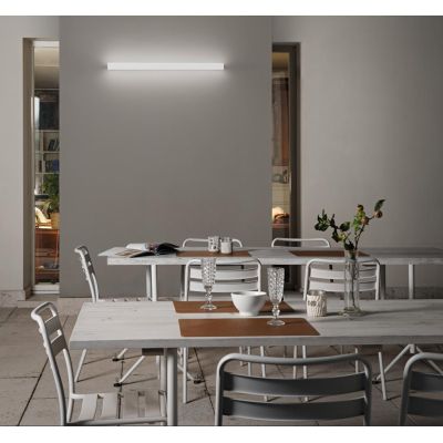 SIMBA APPLIQUE DA ESTERNO 2 MISURE IP65 LED LUCE 4000K BIEMISSIONE CORTEN O ANTRACITE MODERNA