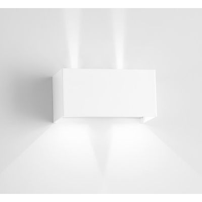 DOUBLE CUBE APPLIQUE DA ESTERNO IP65 BIEMISSIONE DI LUCE LED 20W LUCE 3000K-4000K 3 COLORI MODERNA