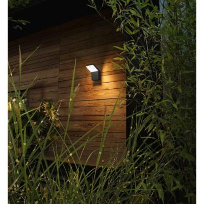 NINJA APPLIQUE DA ESTERNO IP65 LED 20W LUCE 4000K CORTEN, ANTRACITE E NERA DESIGN MODERNO